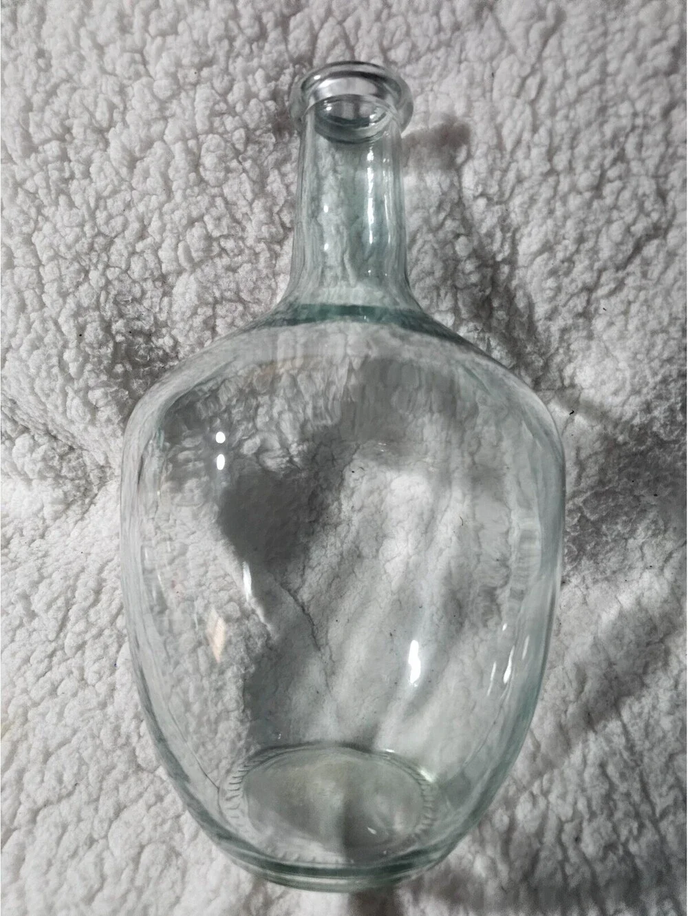 Glass Vase Clear Large Jug Cylinder Water Flowers Bubble Vase Round 12X7 Decor